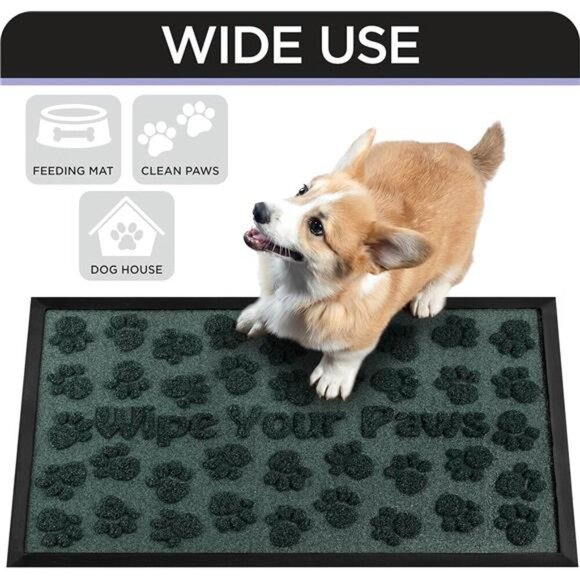 Extra Durable Door Mat - 30'’x17'’- Anti Slip Rubber Backing Front Door Mat - Picture 4 of 7